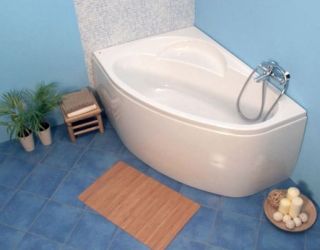 Акриловая ванна VagnerPlast Flora VPBA151FLA3LX-04 левая 150x100см белый